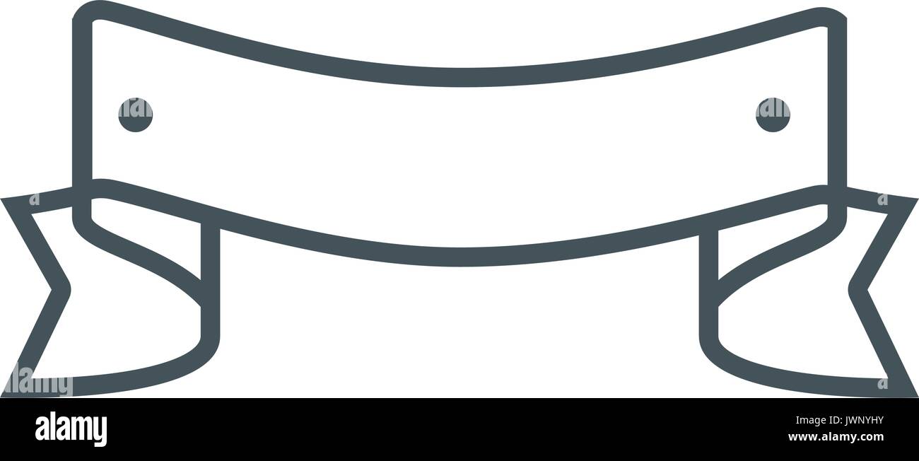 Ribbon banner isolated over white background vector illustration Stock ...