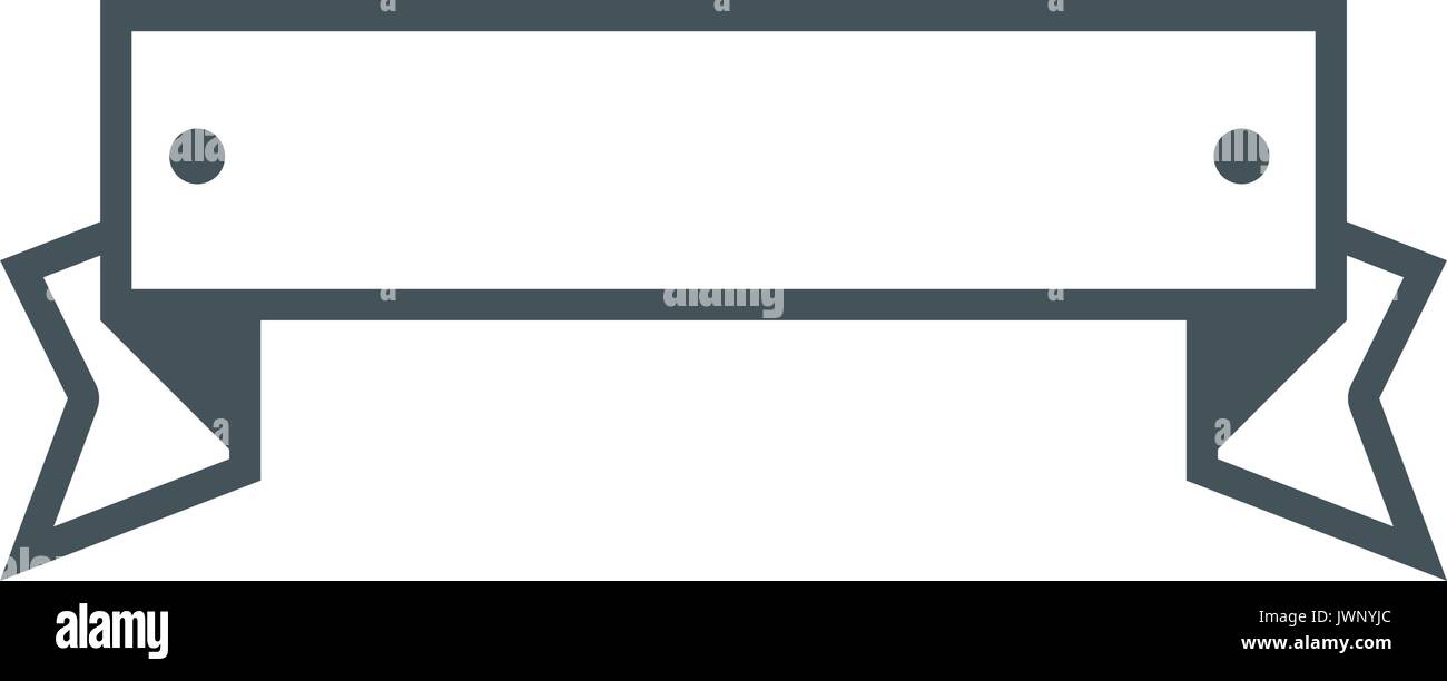 Ribbon banner isolated over white background vector illustration Stock ...