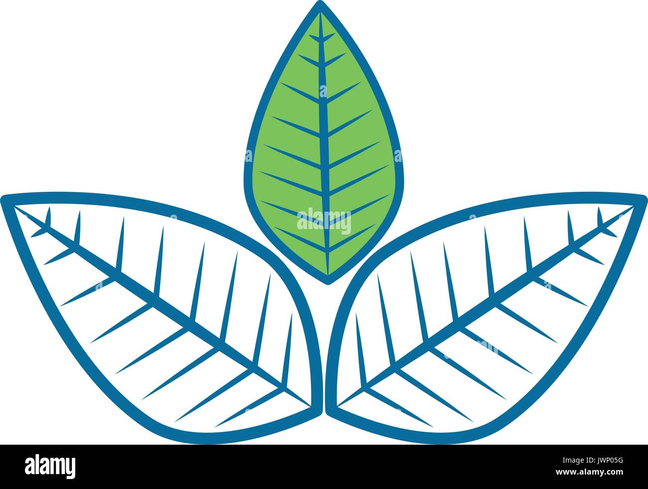 leaves eco symbol over white background vector Stock Vector Image & Art ...