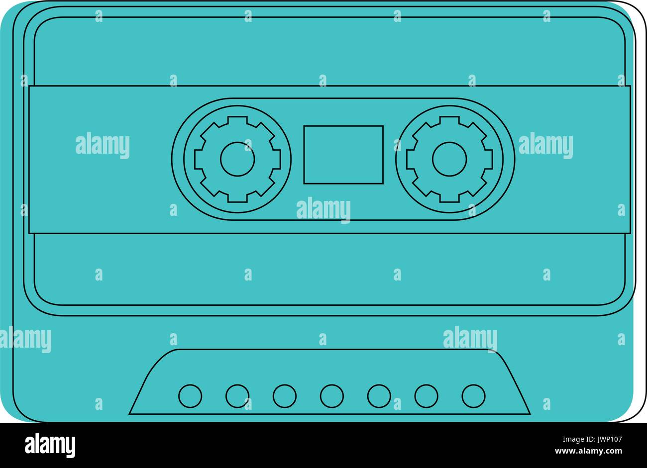 casette icon over white background vector illustration Stock Vector ...