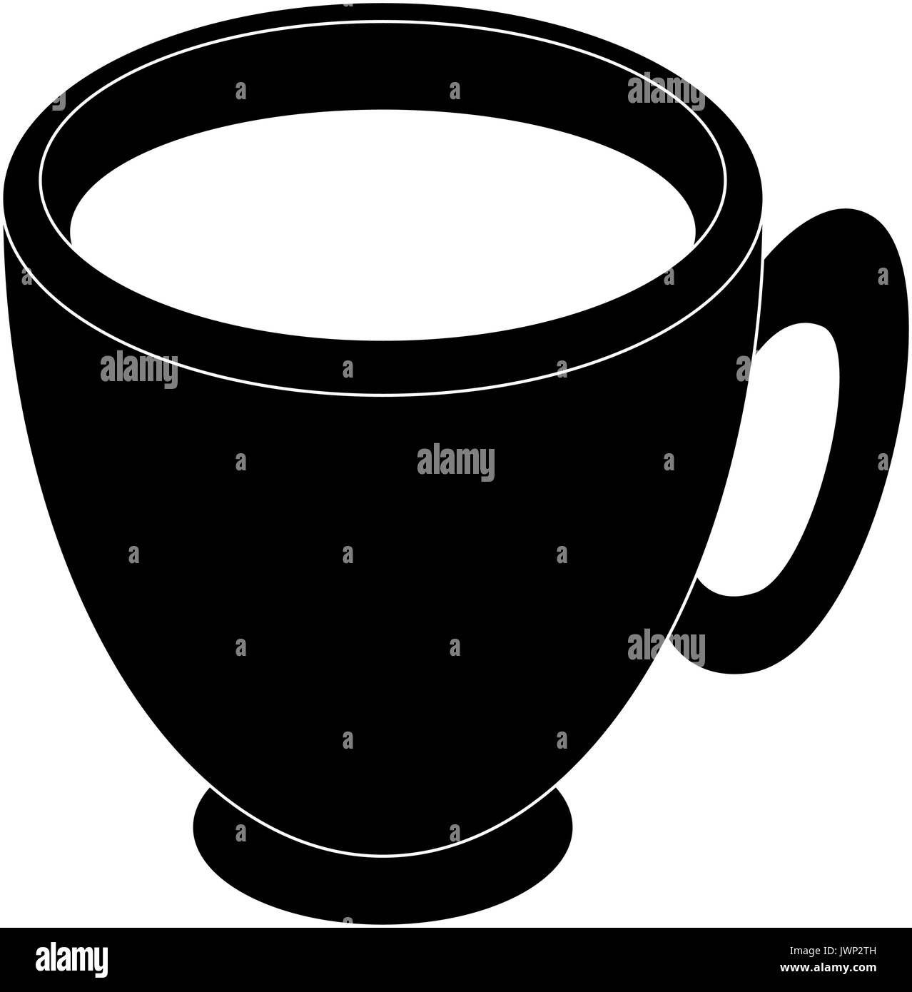coffee mug icon over white background vector illustration Stock Vector ...