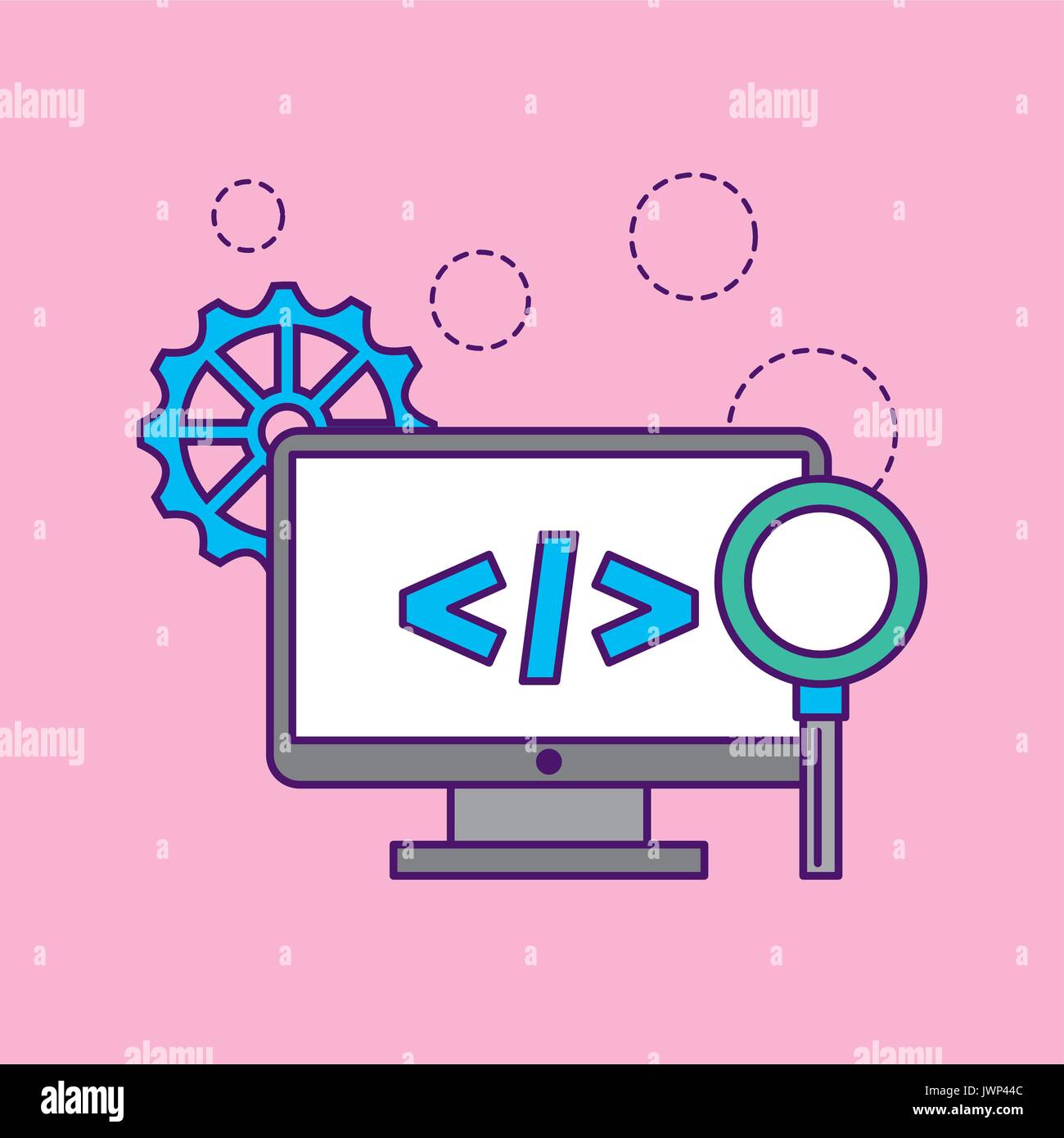 Develop computer codes Stock Vector Image & Art - Alamy