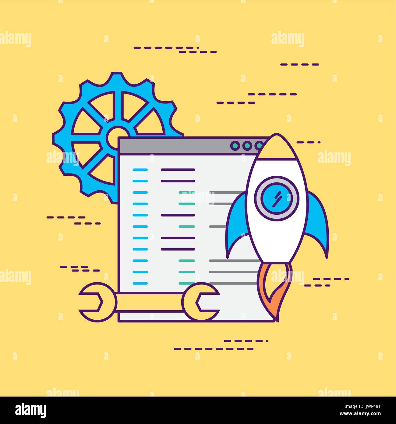 Develop computer codes Stock Vector Image & Art - Alamy