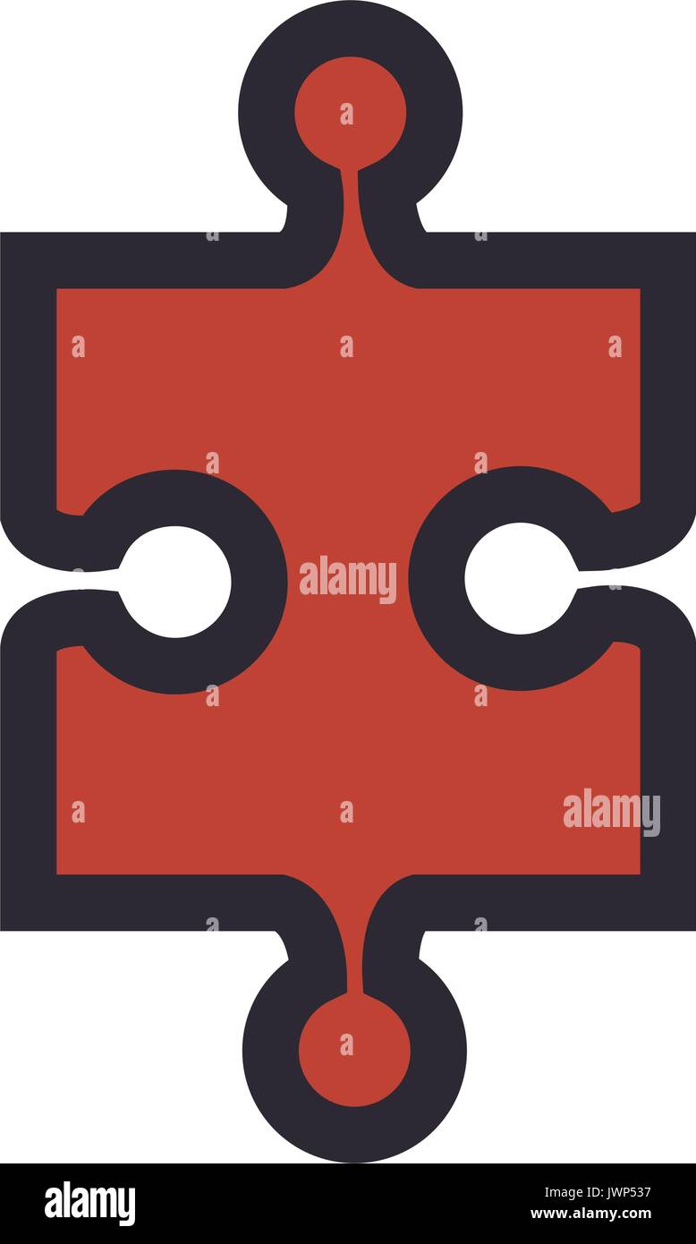 jigsaw puzzle icon over white background vector illustration Stock ...