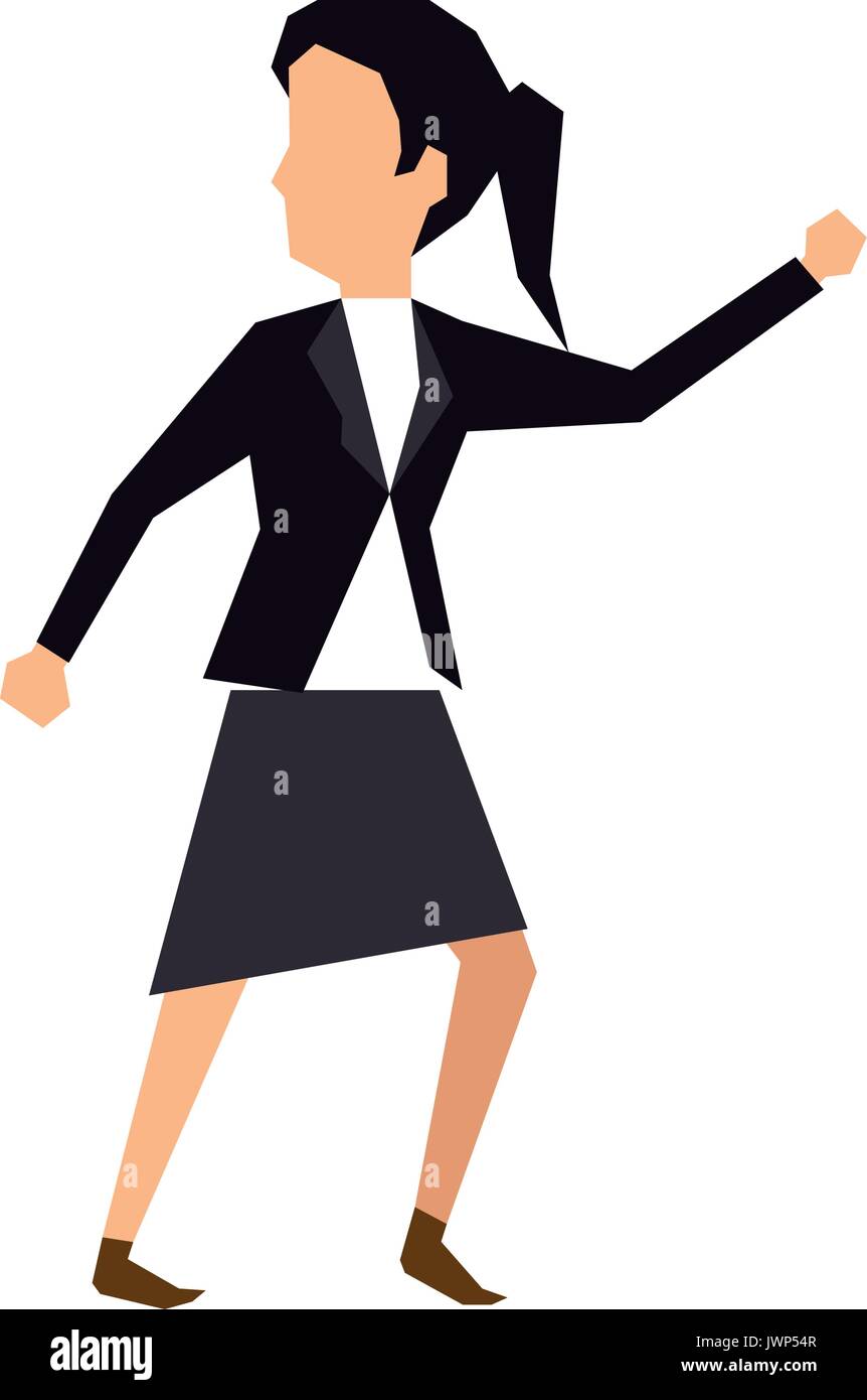 businesswoman icon over white background vector illustration Stock ...