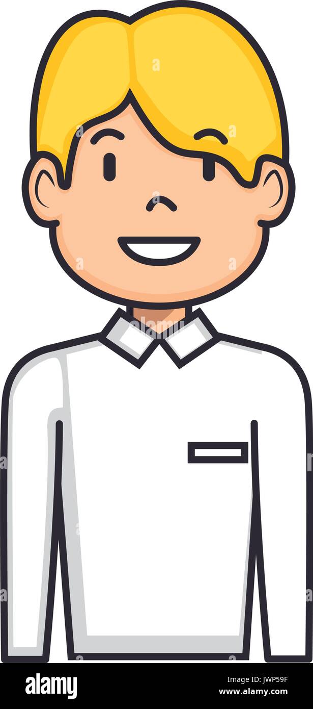 cartoon man icon over white background vector illustration Stock Vector ...