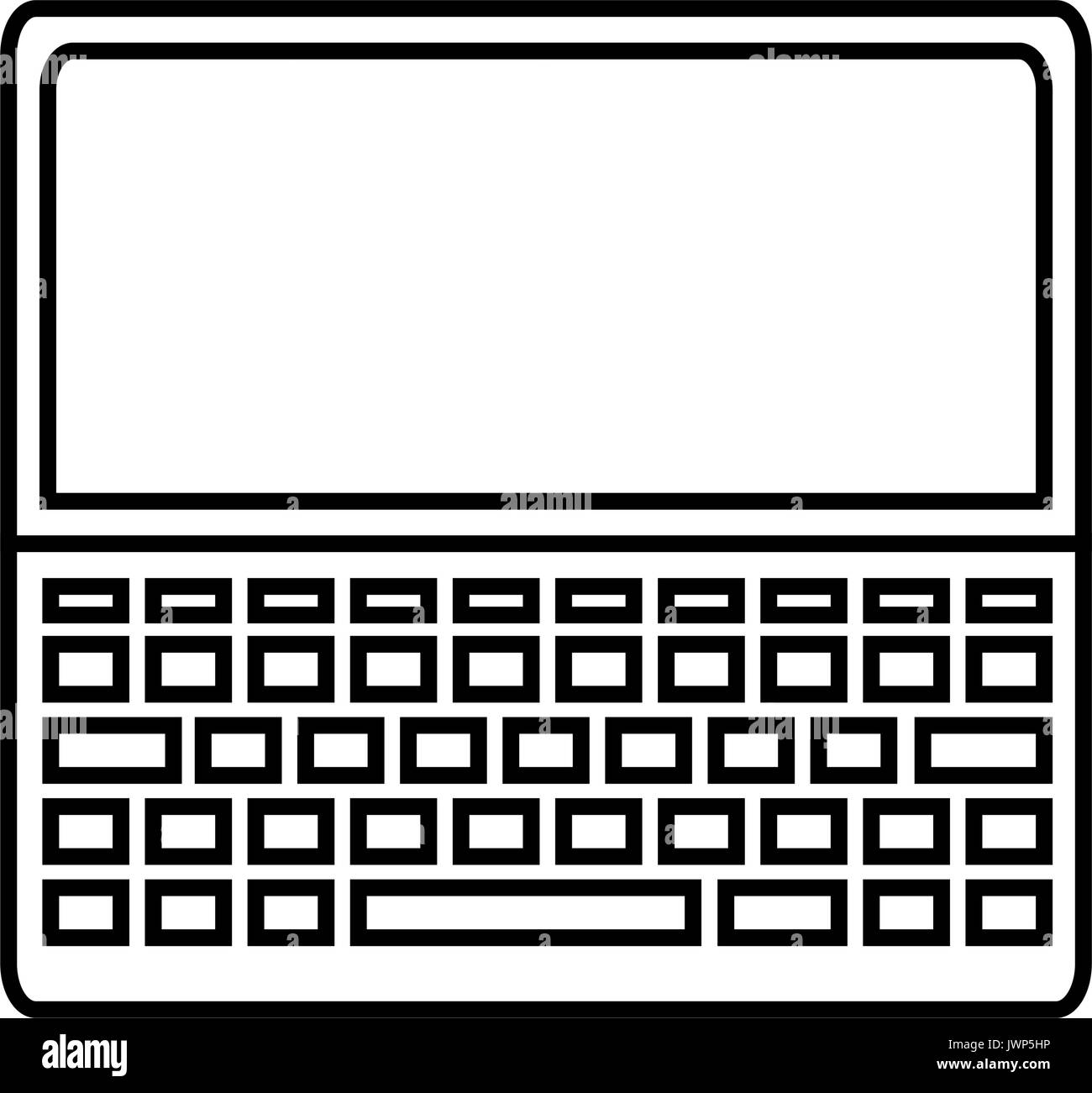 laptop computer icon over white background vector illustration Stock ...