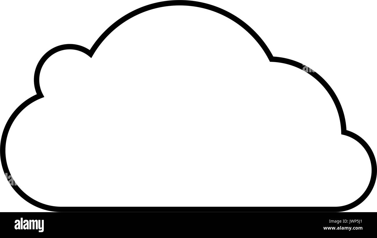 cloud icon over white background vector illustration Stock Vector Image ...