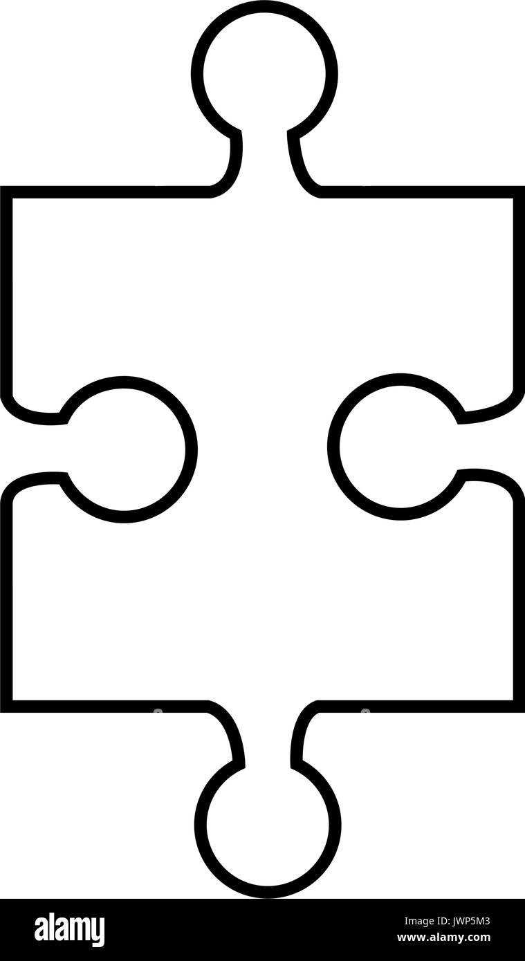 jigsaw puzzle icon over white background vector illustration Stock ...
