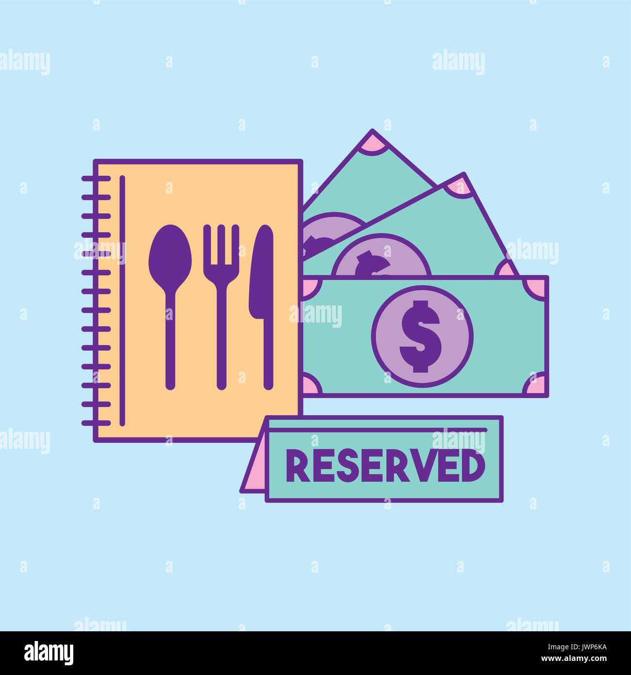 restaurant reserved food Stock Vector Image & Art Alamy