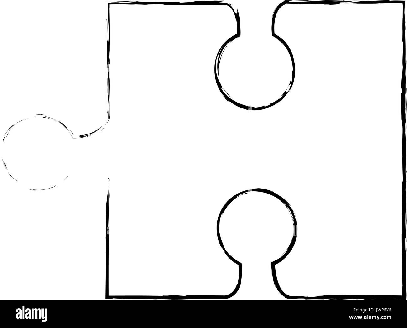 jigsaw puzzle icon over white background vector illustration Stock ...