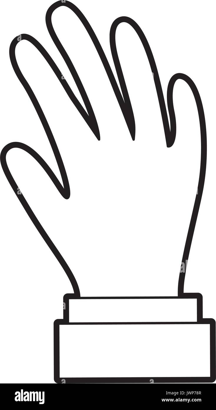 hand human isolated icon Stock Vector Image & Art - Alamy