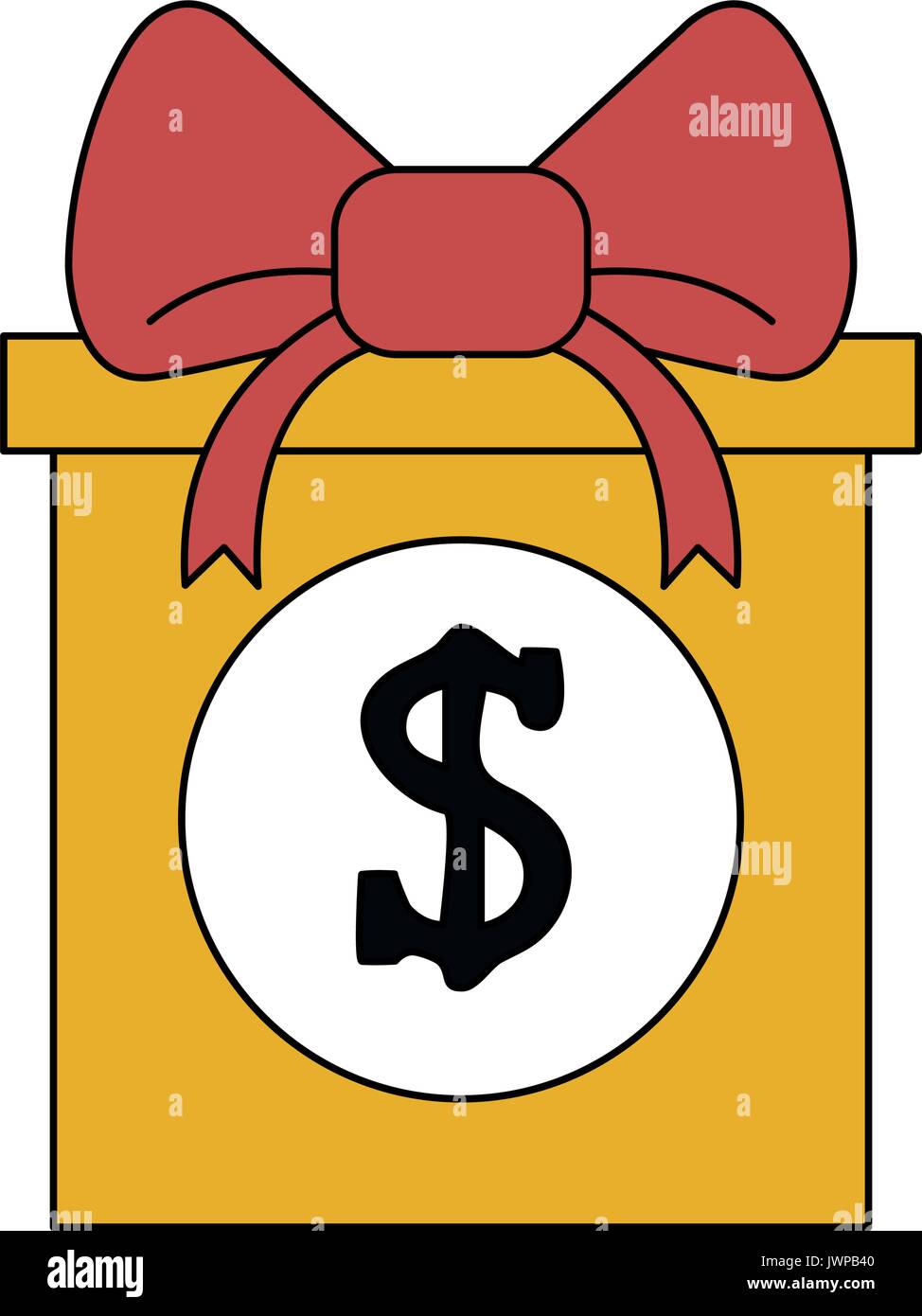 gift box with money icon image Stock Vector Image & Art - Alamy