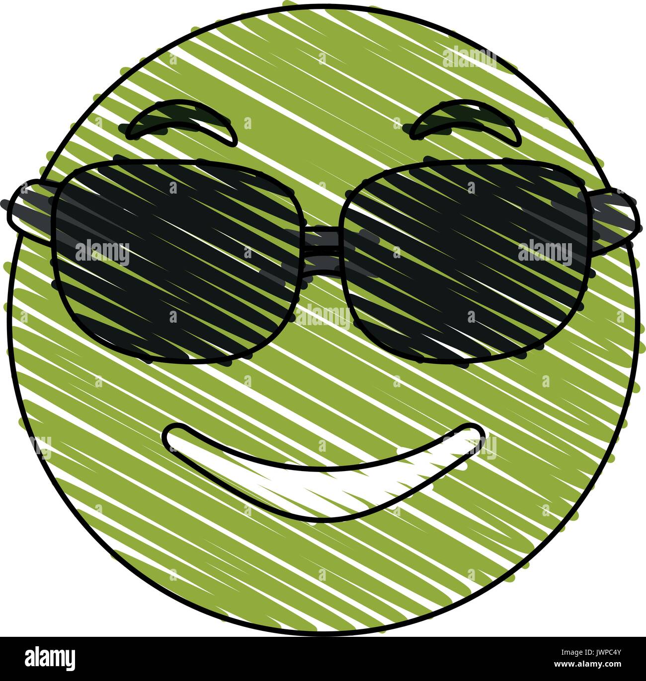 smiling sunglasses emoji icon image Stock Vector Image & Art - Alamy