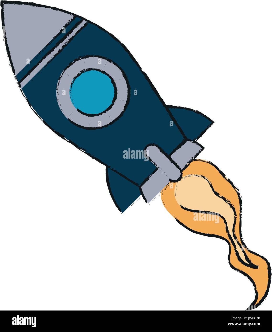 flying rocket icon image Stock Vector Image & Art - Alamy