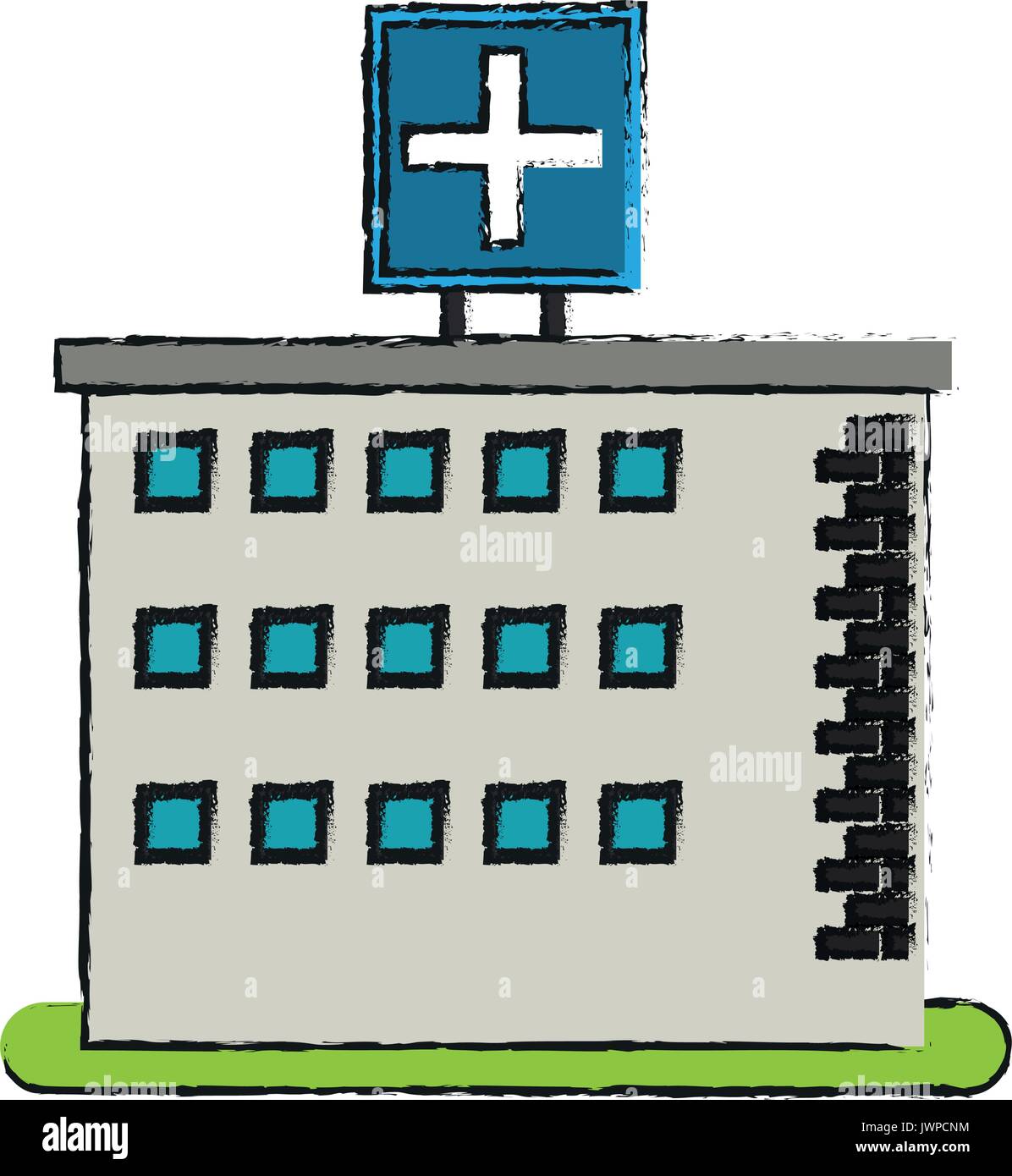 hospital building icon image Stock Vector Image & Art - Alamy