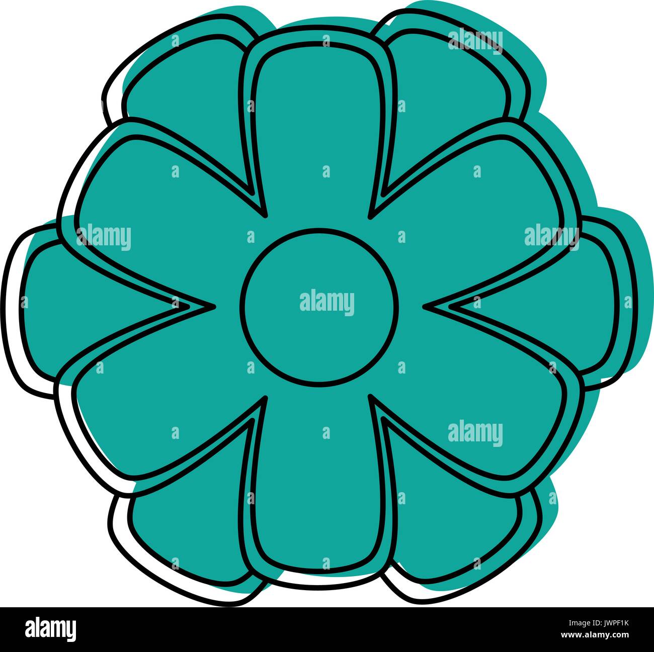 simple cartoon flower icon image Stock Vector Image & Art - Alamy