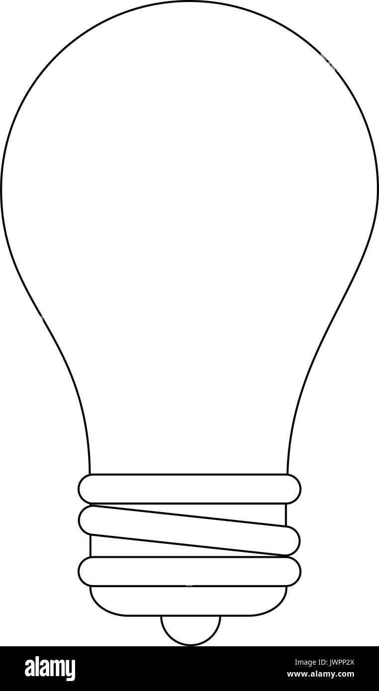 light bulb icon over white background vector illustration Stock Vector ...