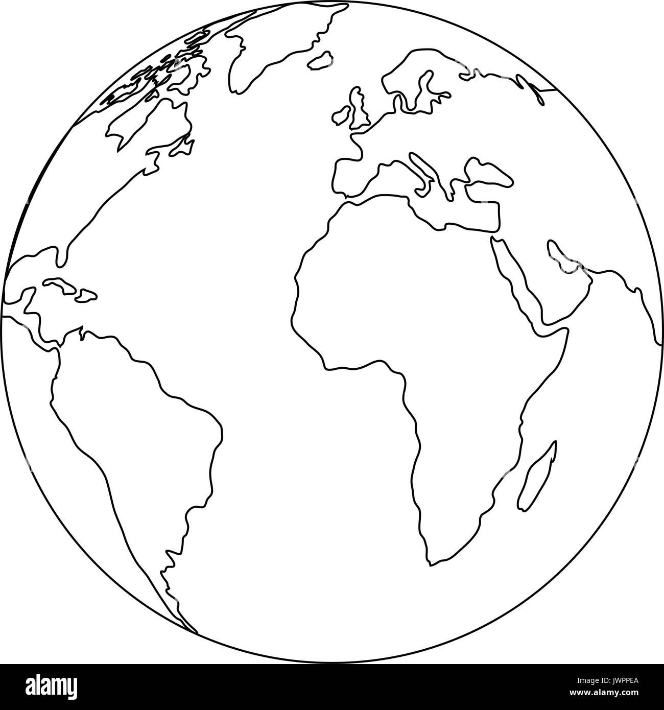 earth planet icon over white background vector illustration Stock ...