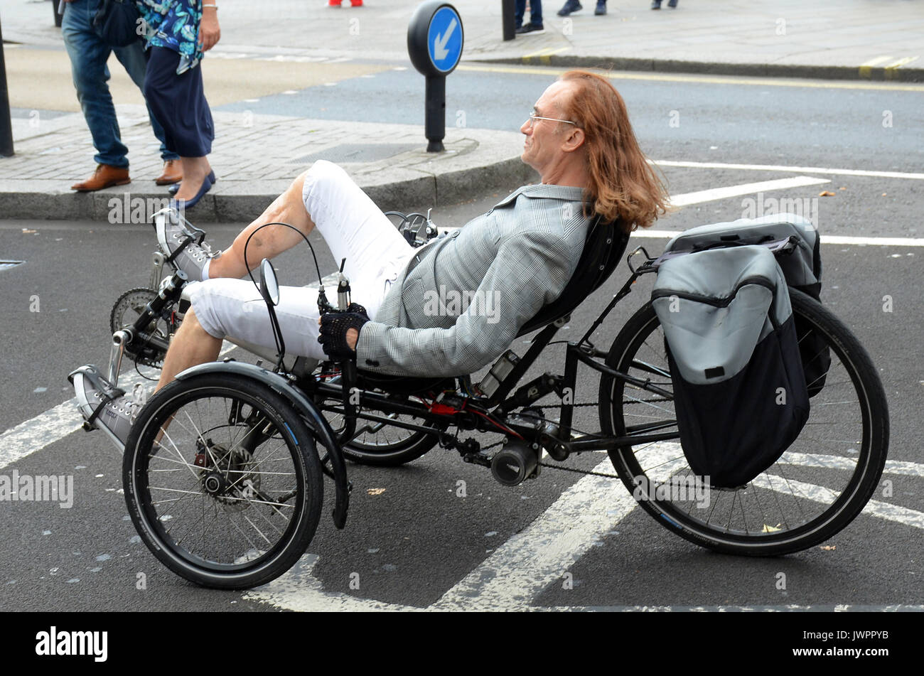 Recumbent bicycle hi-res stock 