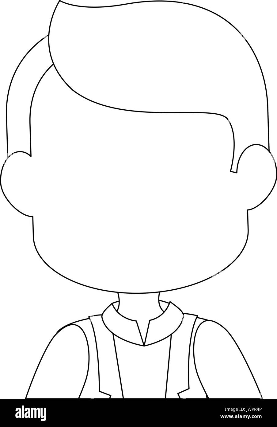 man icon over white background vector illustration Stock Vector Image ...