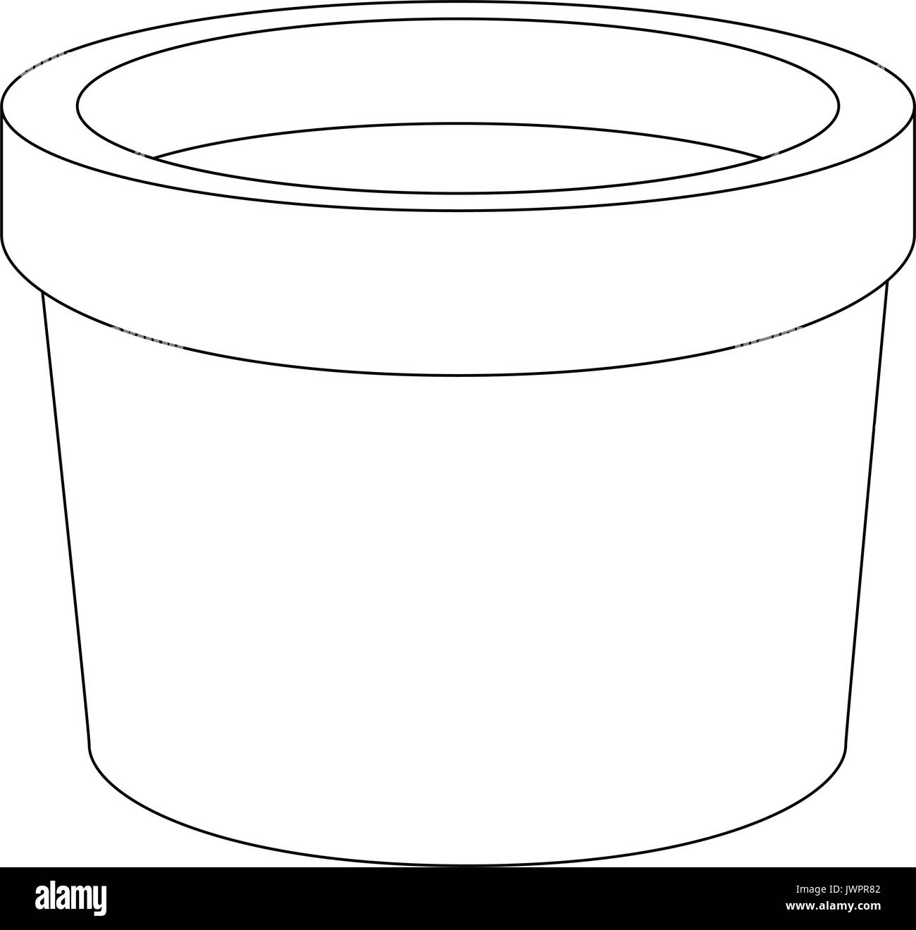 flower pot icon over white background vector illustration Stock Vector ...