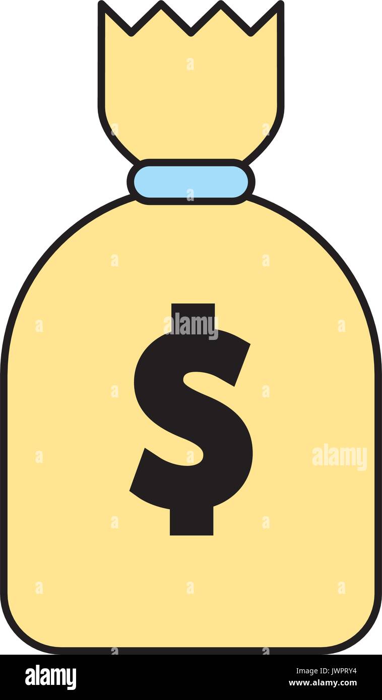 money bag isolated icon Stock Vector Image & Art - Alamy