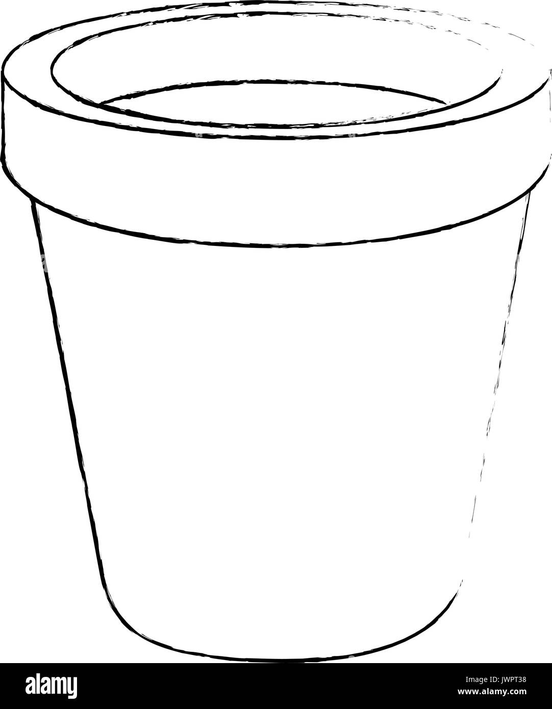 flower pot icon over white background vector illustration Stock Vector ...