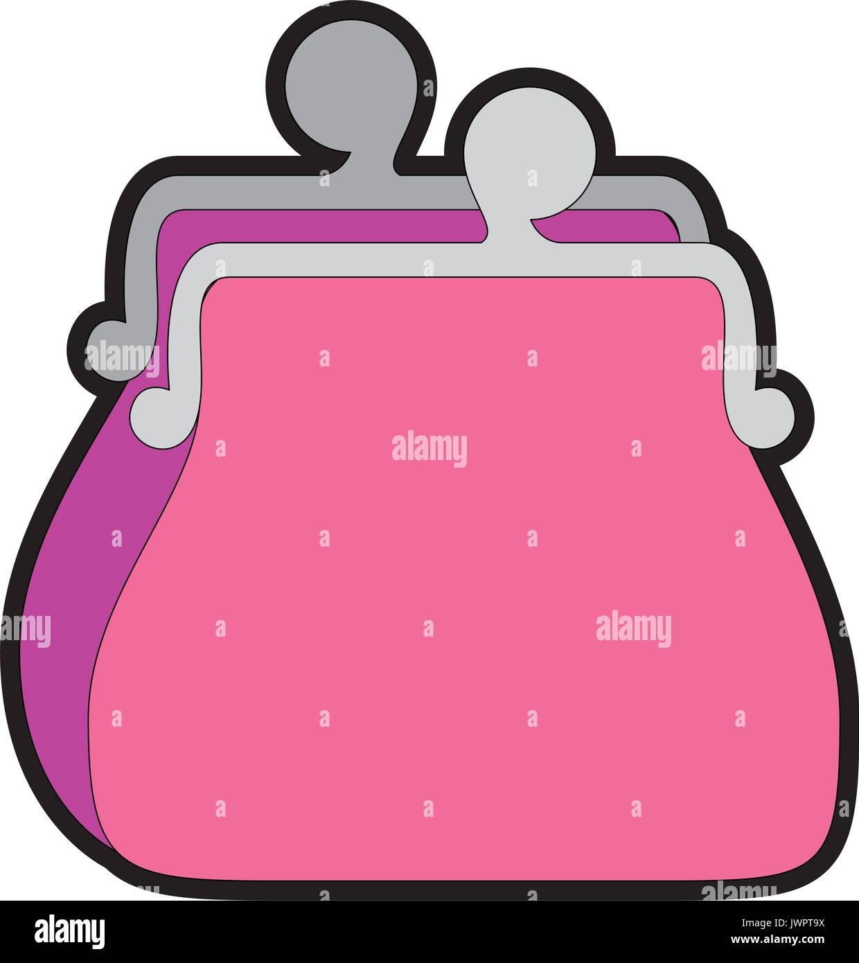 purse icon over white background vector illustration Stock Vector Image ...