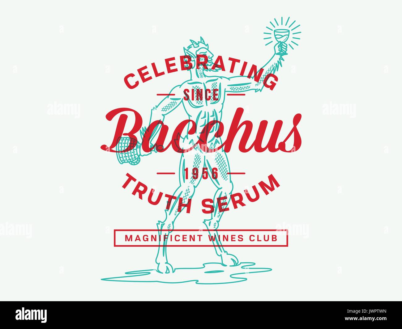 Bacchus wine choice vector design for any use Stock Vector