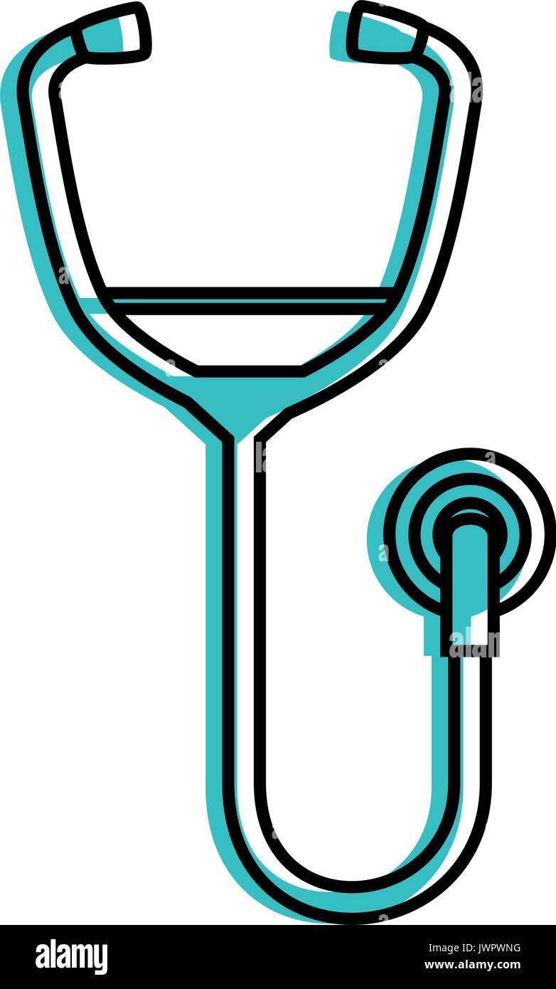 Stethoscope doctor tool icon vector illustration graphic design Stock ...