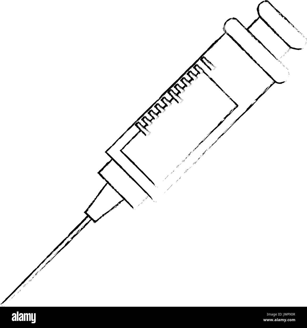 Needle medical symbol icon vector illustration graphic design Stock