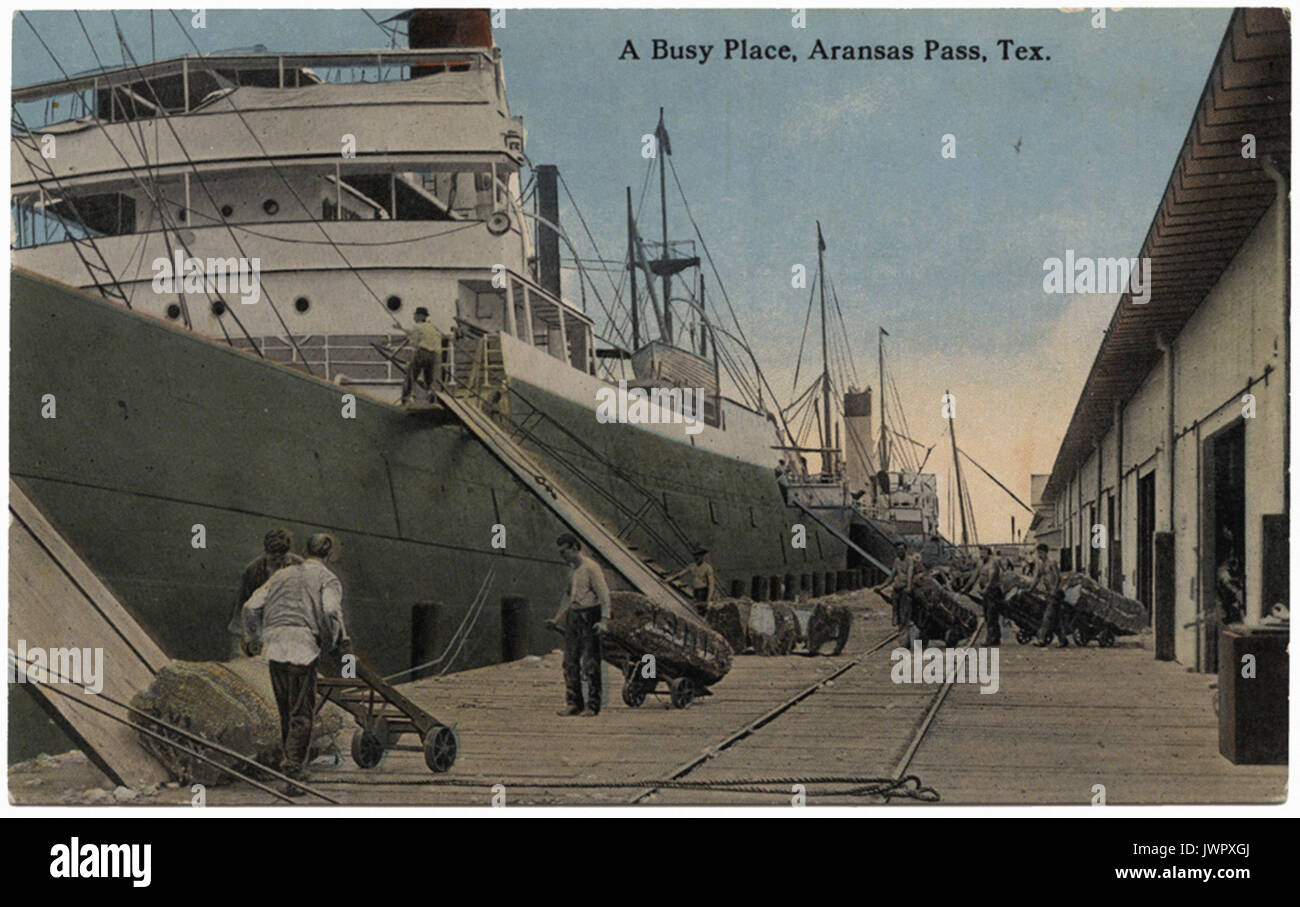 A Busy Place Aransas Pass Tex Stock Photo Alamy