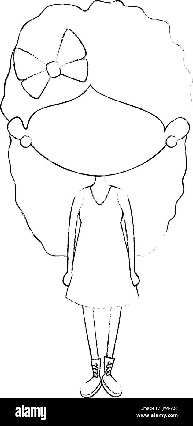 Cute cartoon girl Stock Vector Image &amp; Art - Alamy
