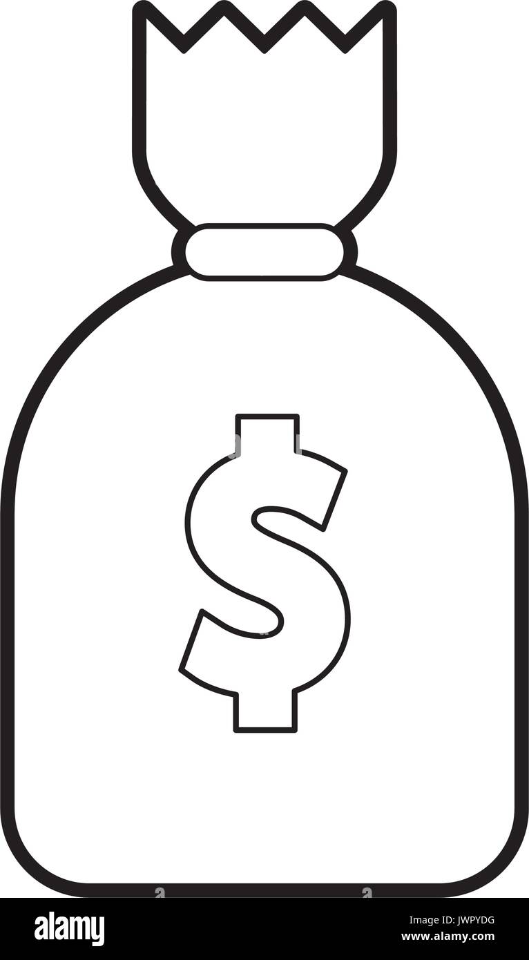 money bag isolated icon Stock Vector Image & Art - Alamy