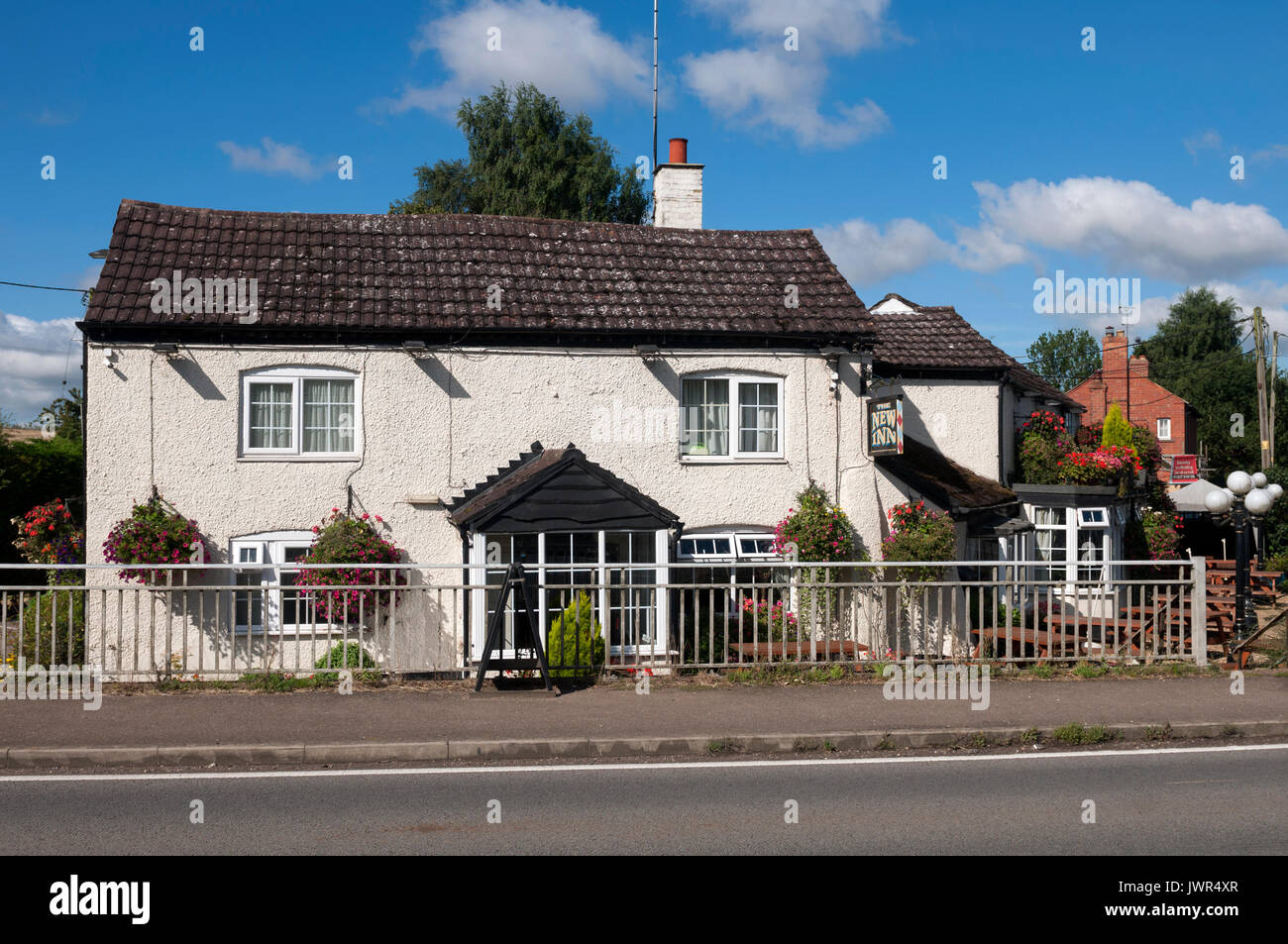 The New Inn on the A5 road, Long Buckby Wharf, Northamptonshire, England, UK Stock Photo