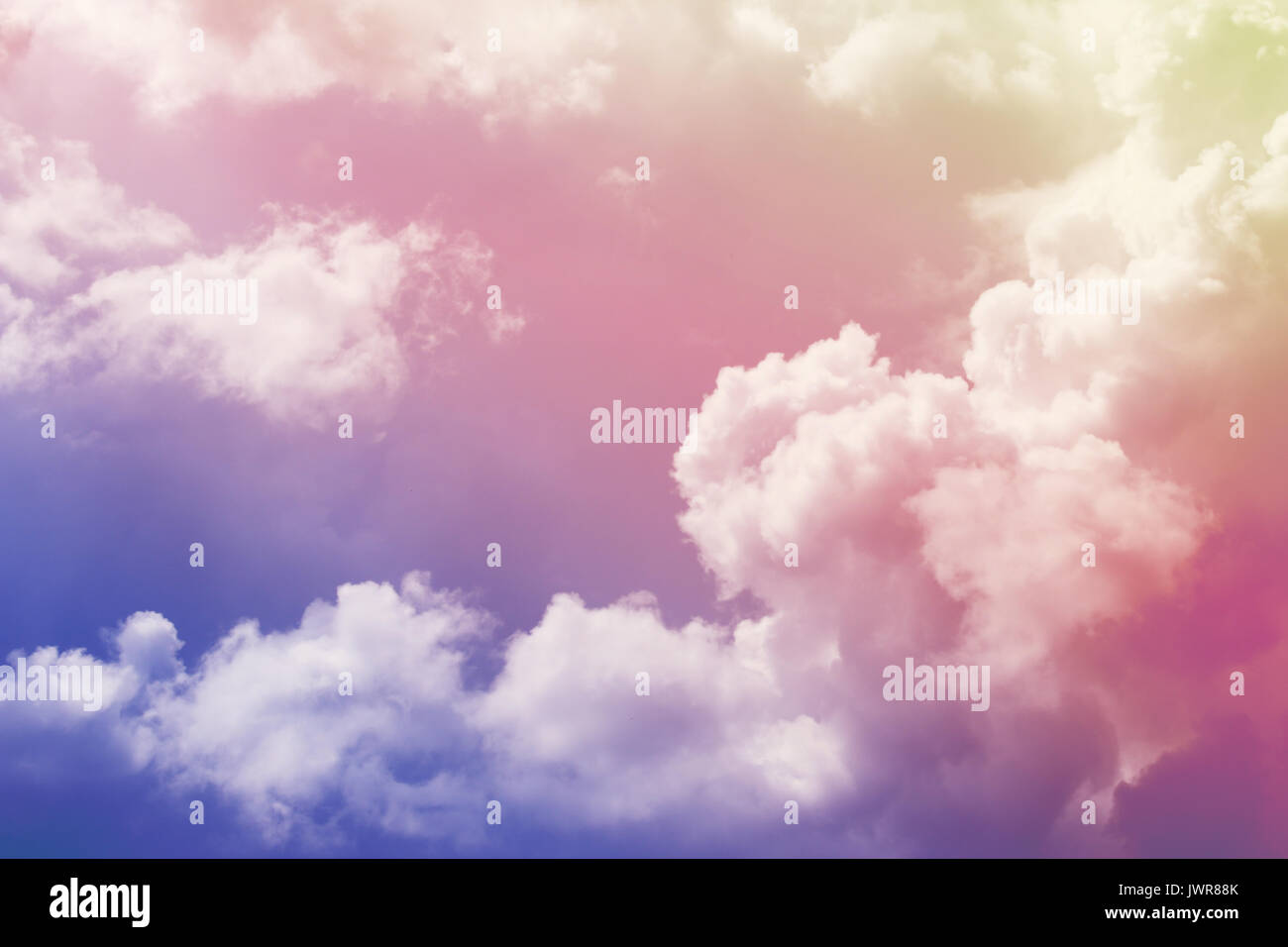 Rain Clouds In The Dark Sky With Pastel Color Tone For