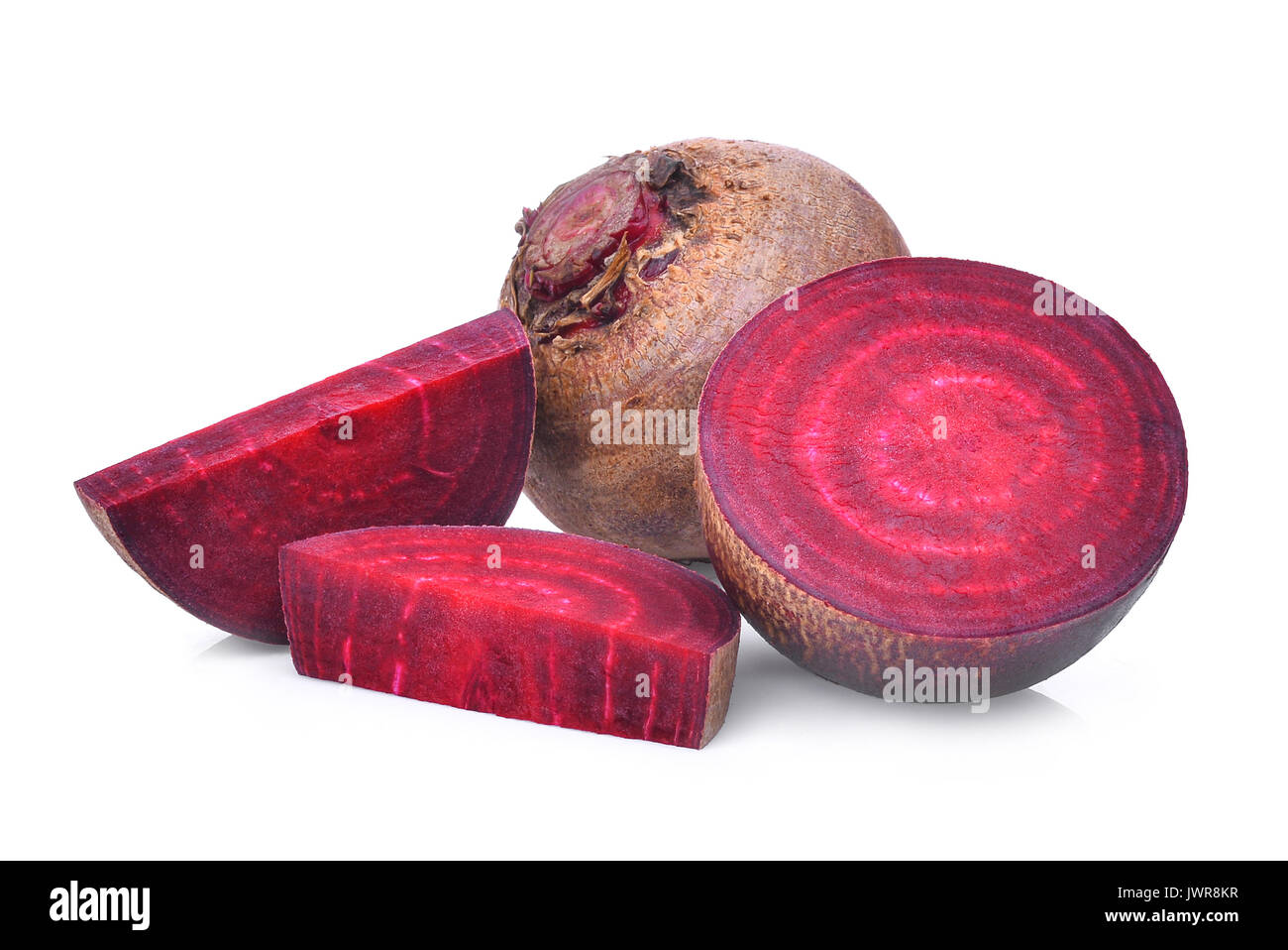 fresh beetroot isolated on white background Stock Photo