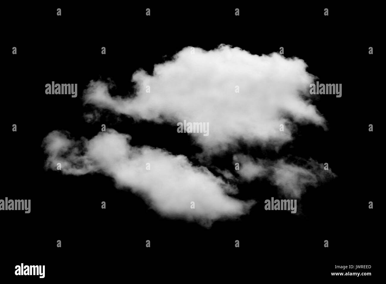 white cloud isolated on black background Stock Photo - Alamy