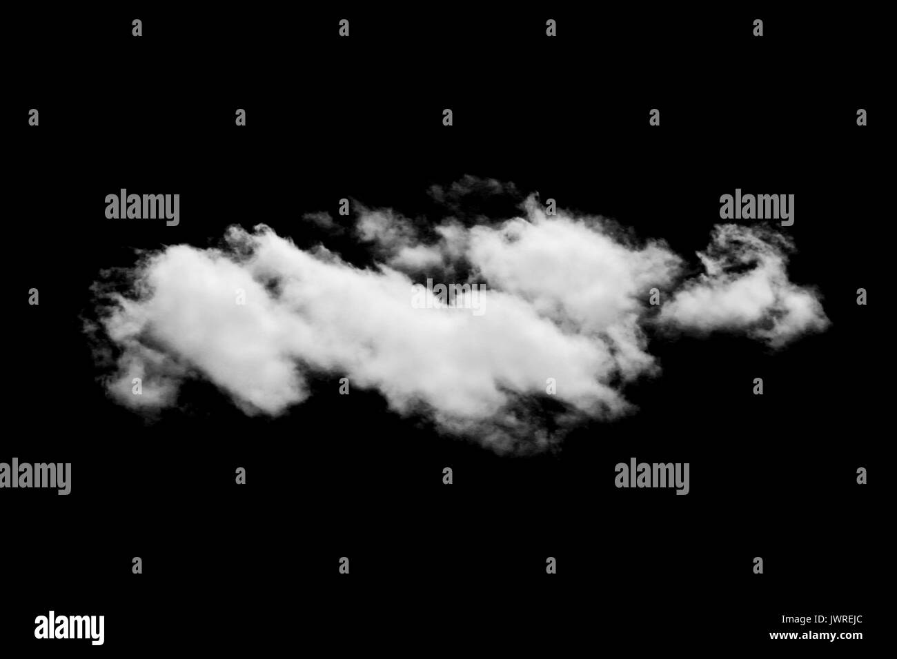 single white cloud isolated on black background Stock Photo - Alamy
