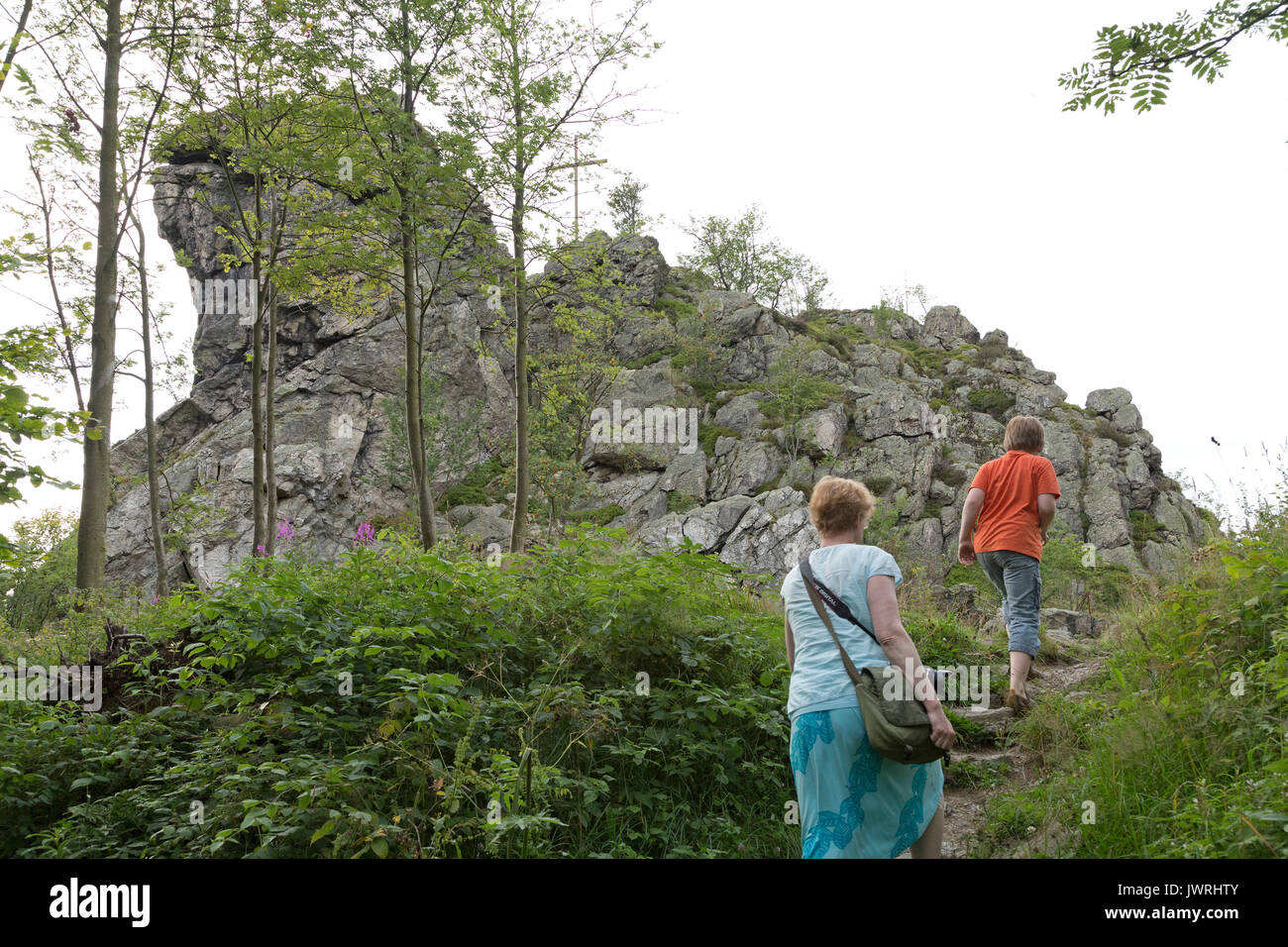 Feldstein, Bruchhausen Rocks, Sauerland, Northrhine-Westfalia, Germany Stock Photo