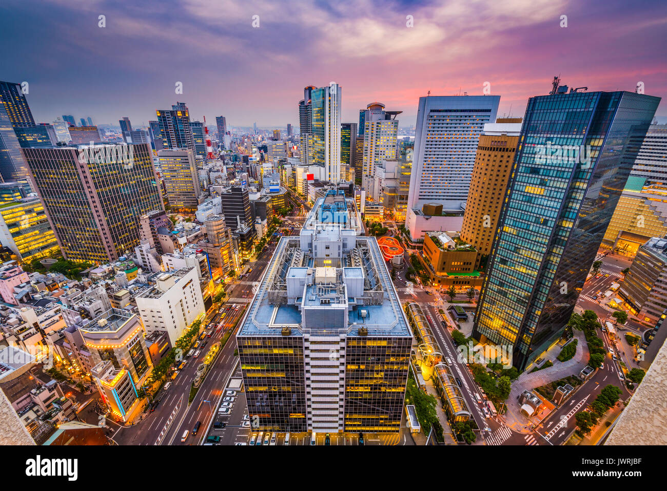 Japanese business district hi-res stock photography and images - Alamy