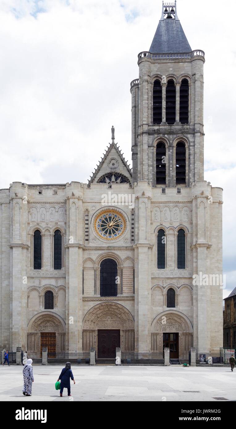 1-3The Basilica of Saint Denis, medieval abbey church in the city of Saint-Denis, now a northern suburb of Paris, France, Stock Photo