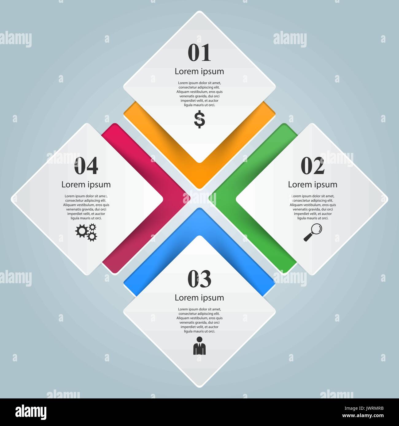 Origami Inforgraphics Business Infographics origami style Vector illustration Stock Vector ...