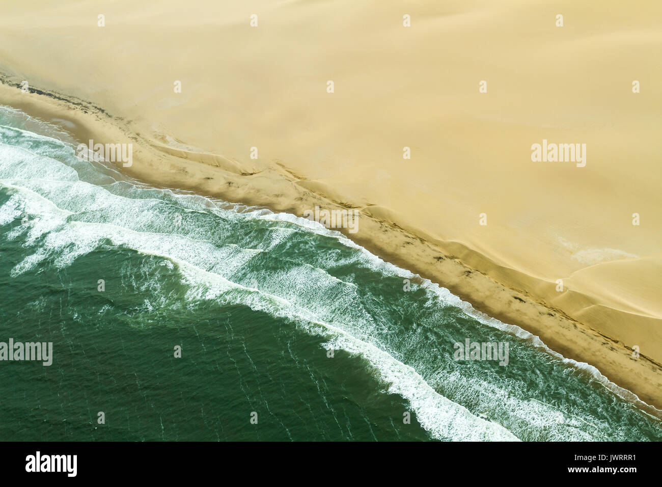 Atlantic coast meets namib desert hires stock photography and images