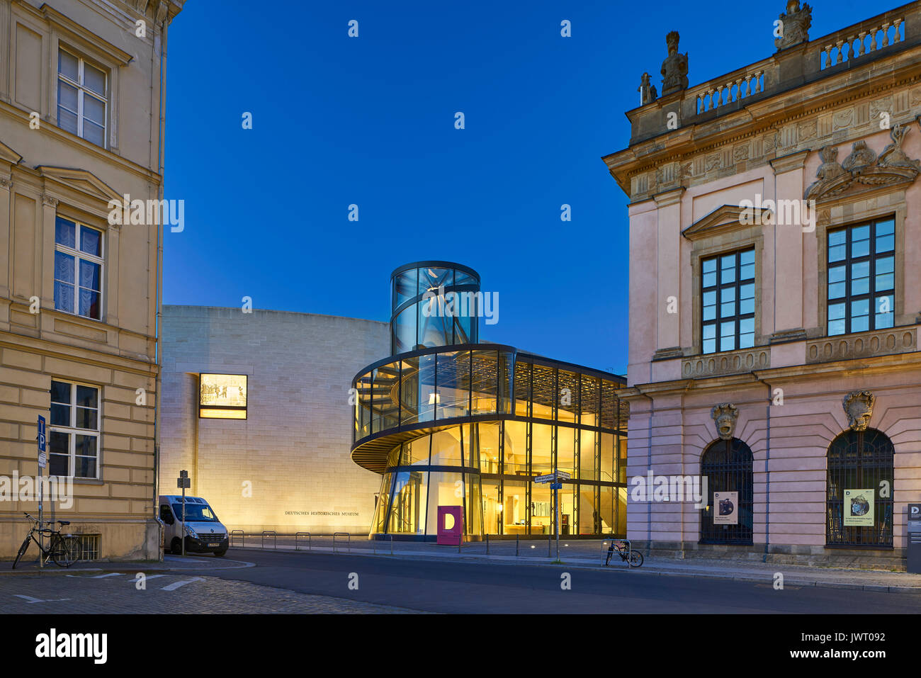 German Historical Museum in Berlin Germany. Architect: I.M. Pei. Stock Photo
