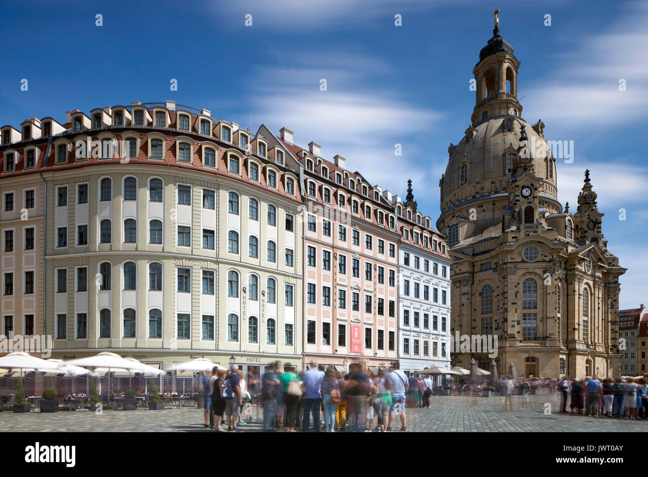 Dresden Frauenkirche, Dresden Germany. Stock Photo