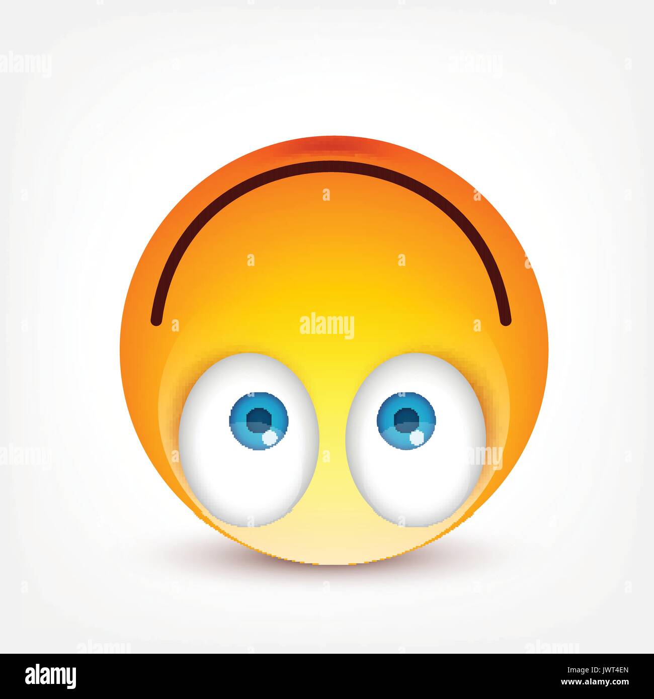 Smiley With Blue Eyes Emoticon Yellow Face With Emotions Facial Expression 3d Realistic Emoji Sad Happy Angry Faces Funny Cartoon Character Mood Vector Illustration Stock Vector Image Art Alamy