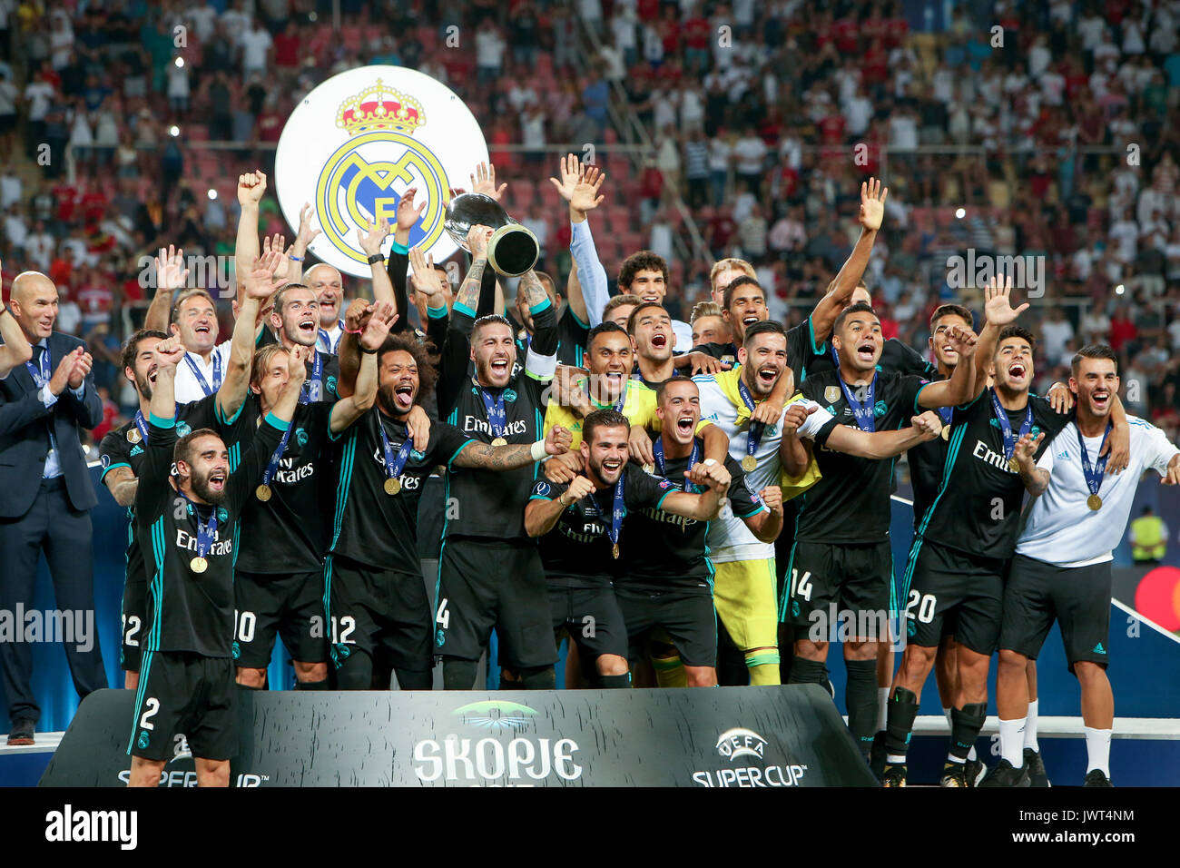Skopje, FYROM August 8,2017 Real Madrid