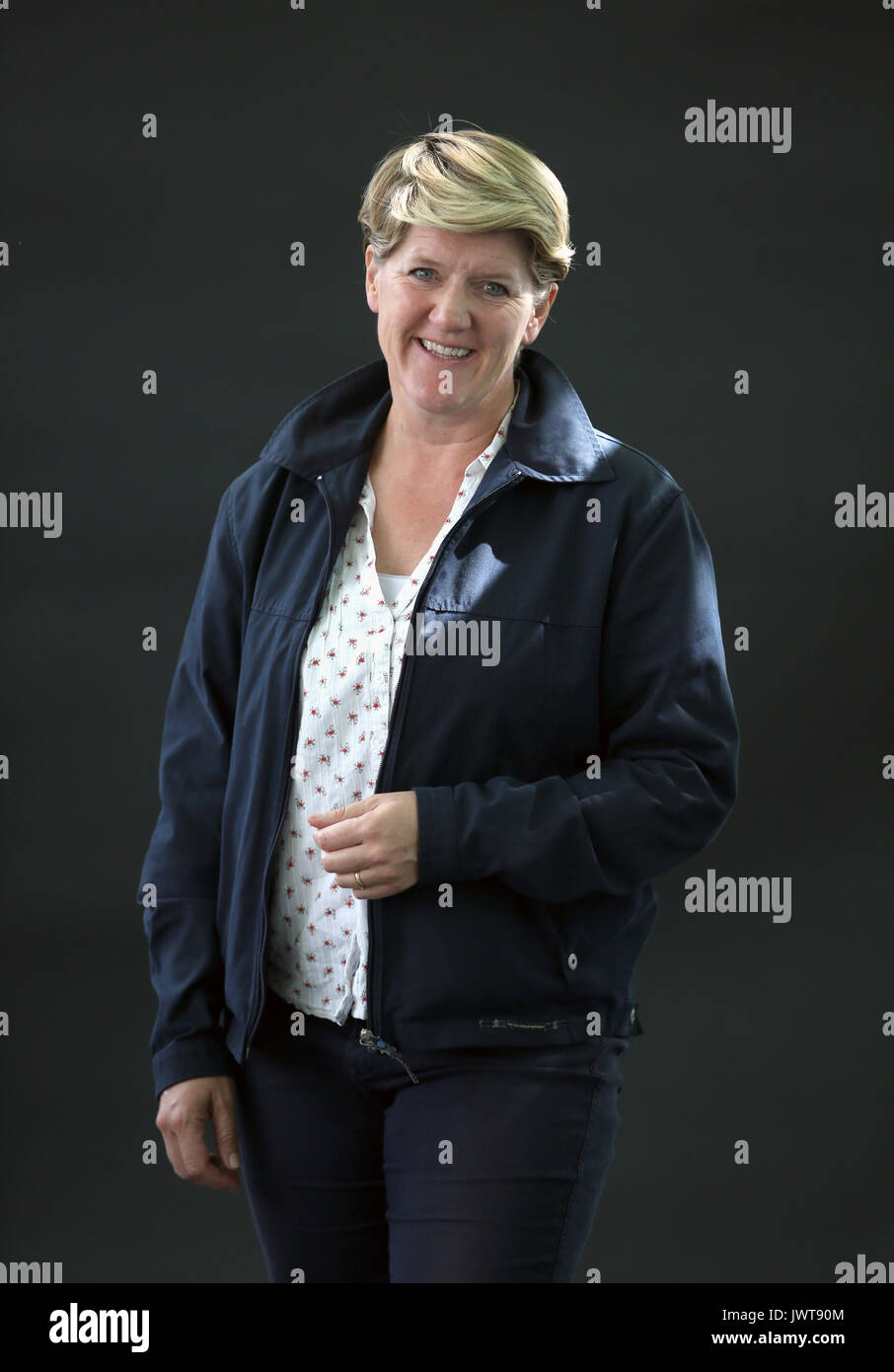 Broadcaster and author Clare Balding at the Edinburgh International Book Festival 2017 where she presented her debut book for children The Racehorse Who Wouldn't Gallop. Stock Photo